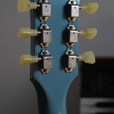 2016 Gibson Memphis Limited 1964 ES-345 Reissue VOS Frost Blue w/OHSC & COA, Mono Varitone, All Original, 7.9lbs image 12