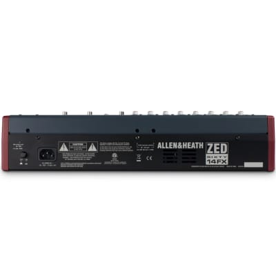 ALLEN & HEATH ZED-60/14FX 14 Channel USB Compact Live Recording Audio Mixer image 2