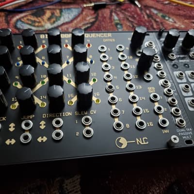 NLC Nonlinear Circuits Bindubba Sequencer Cartesian Sequencer w/ 16 Gate outputs and Slew Limiter Black image 2