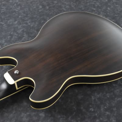 Ibanez AS53-TKF Artcore Series Semi-Hollow Body Electric Guitar Trans Black Flat image 2