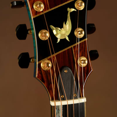 Washburn Blue Dolphin Yuriy Shishkov Masterpiece Archtop Acoustic Guitar image 7
