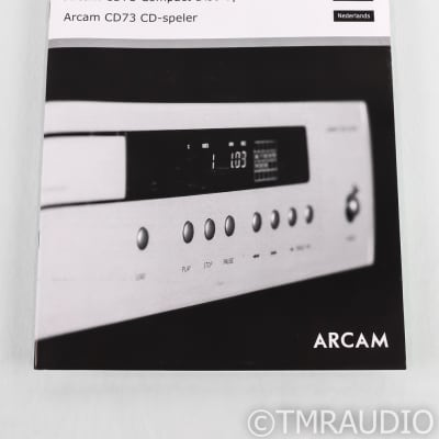 Arcam CD73 CD Player; CD-73T; TEXT; Black (No Remote) image 11