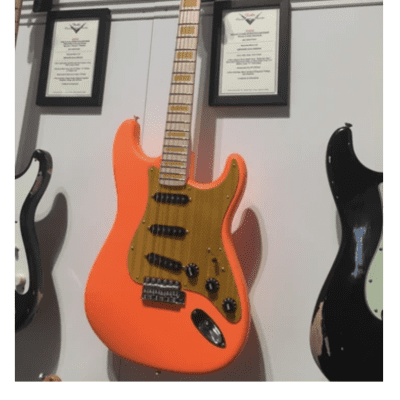 2018 Fender NAMM Display Masterbuilt Road Cone Glow On Stage  NOS Stratocaster  D Galuszka  BrandNew image 24
