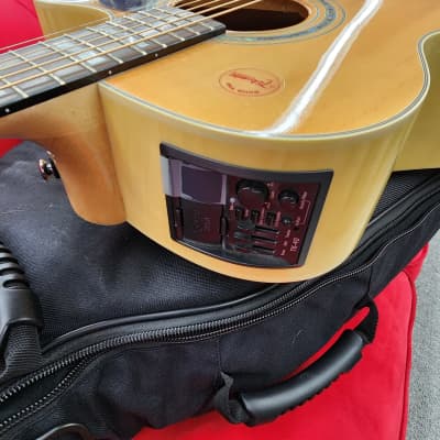 Takamine EG523SC Jumbo Flame maple acoustic electric guitar image 6