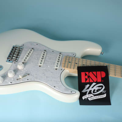 ESP E-II Vintage Plus SC Pearl White Joe Stump YJM Electric Guitar image 16