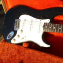 1985 Fender 1962 Reissue Stratocaster - Black over Fiesta Red finish