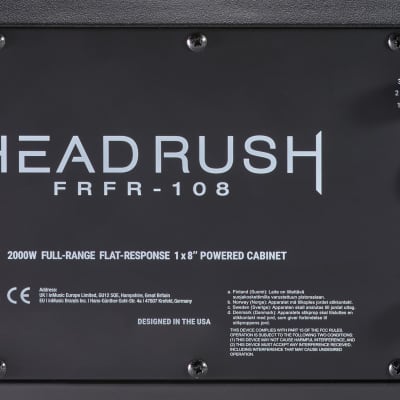Headrush FRFR-108 MKII 2000-Watt 1x8" Active Guitar Speaker Cabinet/ 1 Year Manufacture Warranty image 3