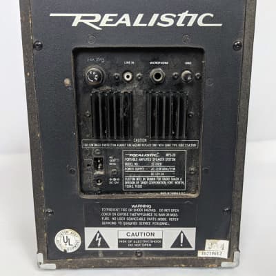 Radio Shack - Realistic MPS-20 Portable Amplified Speaker System - Black image 11