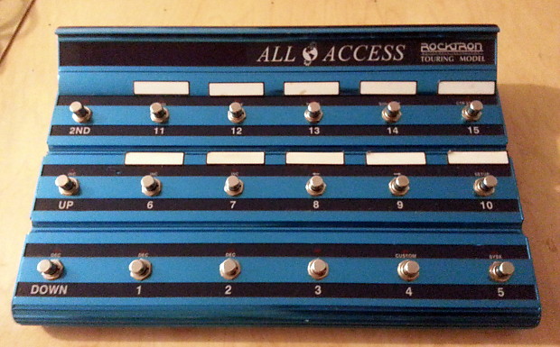 Rocktron All Access Touring Midi Foot Controller w/ original box, manual &  7pin MIDI cables