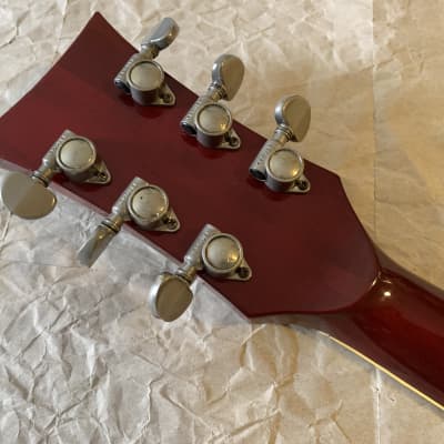 Ampeg  SG type e. guitar  STUD GE series Set Neck  70s Maxon Humbuckers! - Wine Red MIJ Very Good Condition image 21