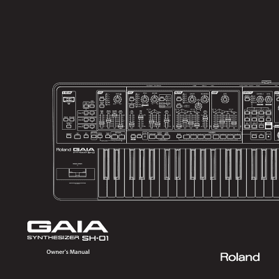Roland GAIA SH-01 Owner's Manual