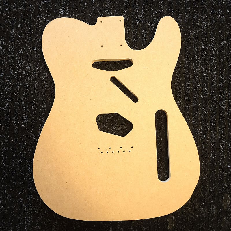 Telecaster Body Template. 1/2" MDF. Made & shipped from Maine Reverb