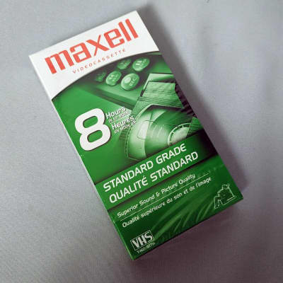 Maxell Standard Grade 8 Hours T-160 Videocassette VHS Tape - Brand New - Factory Sealed image 1