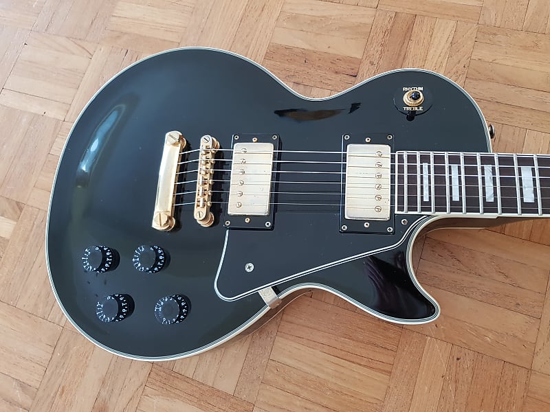 2005 Korean Unsung Built Epiphone Les Paul Custom,Ebony | Reverb