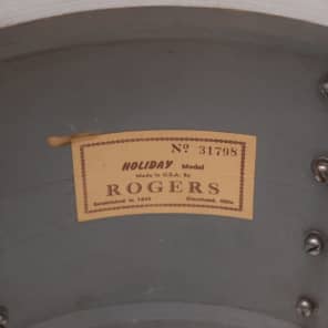 Rogers Holiday Swingtime 12/14/20 Drum Kit, Steel Gray Ripple w/ B&B Lugs image 16