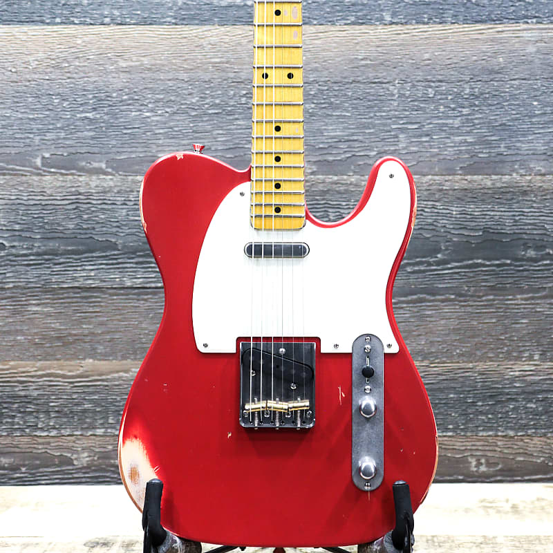 Nash Guitars T57 Dakota Red Medium Aging Finish Lollar Pickups Electric Guitar w/Case image 1