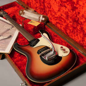 Mosrite Joe Maphis 1959 sunburst; rare set-neck, side-jack, bound body, very early model image 1