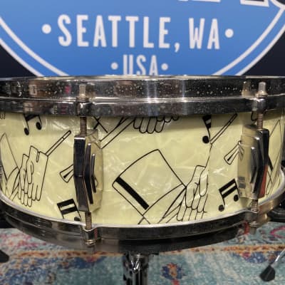 Ludwig & Ludwig - 14x5" (cut down)Top Hat and Cane Snare Drum 1940-1941 image 13