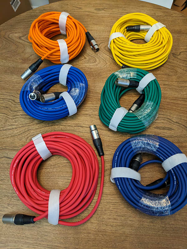 2-Pack 50ft XLR To XLR Cables Male To Female - Ghana
