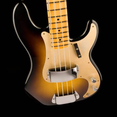 Fender Custom Shop '57 Precision Bass Journeyman Relic Wide-Fade 2 Tone Sunburst image 4