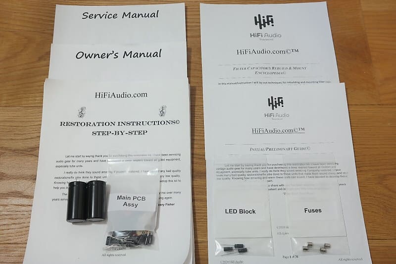 Technics SA-303 restoration kit filter capacitor repair rebuild fix  			