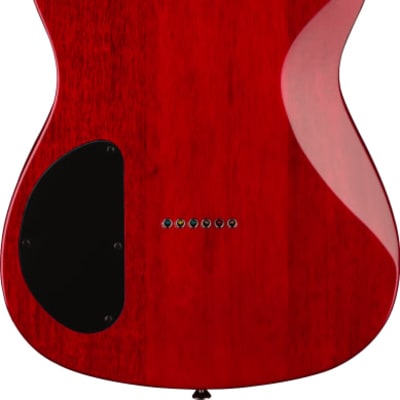 Fender Special Edition Custom Telecaster Electric Guitar FMT HH, Laurel FB, Crimson Red Transparent image 4