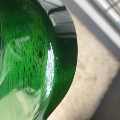 Parker Pm 24 emerald Green Flame Top hornet single cut piezo electric guitar  - Emerald Green Flame image 24