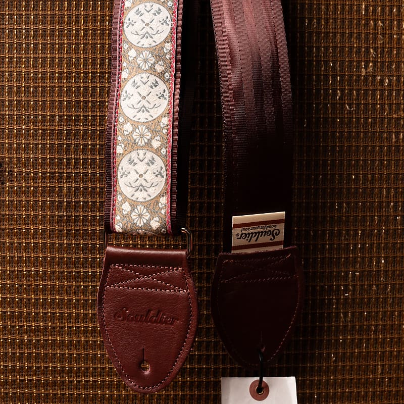 Souldier Guitar Strap Medallion Maroon