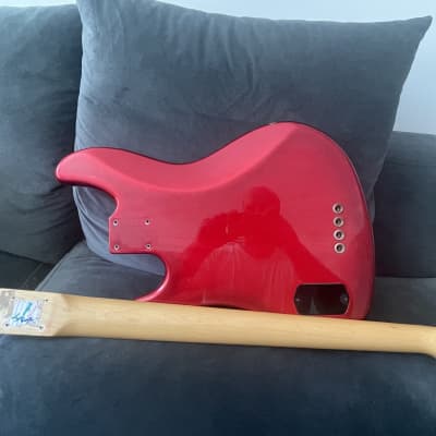 Fender American Deluxe Jazz Bass with Maple Fretboard - Crimson Red Transparent - Suhr Era Body and Neck image 6