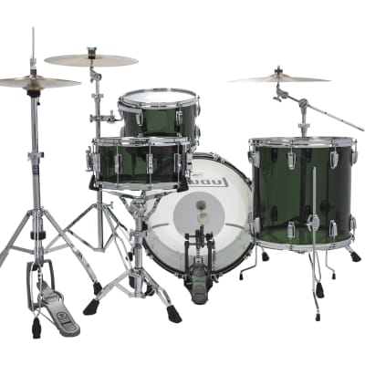 Ludwig Vistalite Green 50th Anniversary Fab 14x22/16x16/9x13 Drum Set | NEW Authorized Dealer image 3