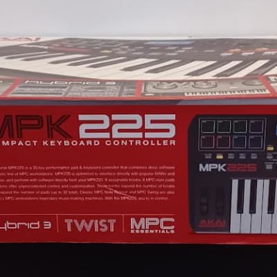 AKAI MPK225 MIDI Keyboard Controller - 2010s - Black/Red image 22