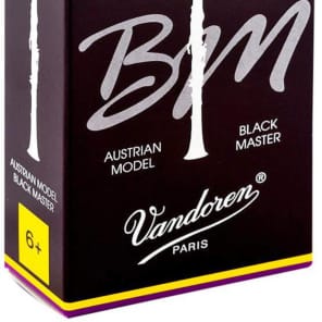 Vandoren CR188T Black Master Traditional Bb Clarinet Reeds - Strength 6+ (Box of 10)