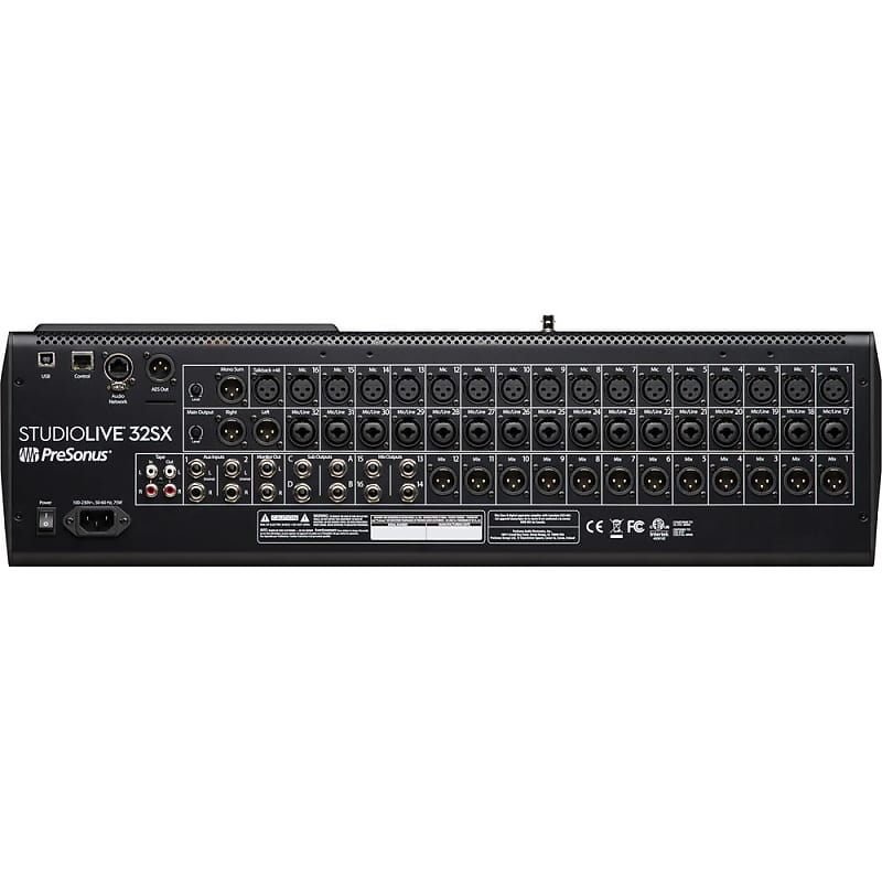 PreSonus StudioLive 32SX Compact 32-Channel Digital Mixer and USB Audio Interface image 3