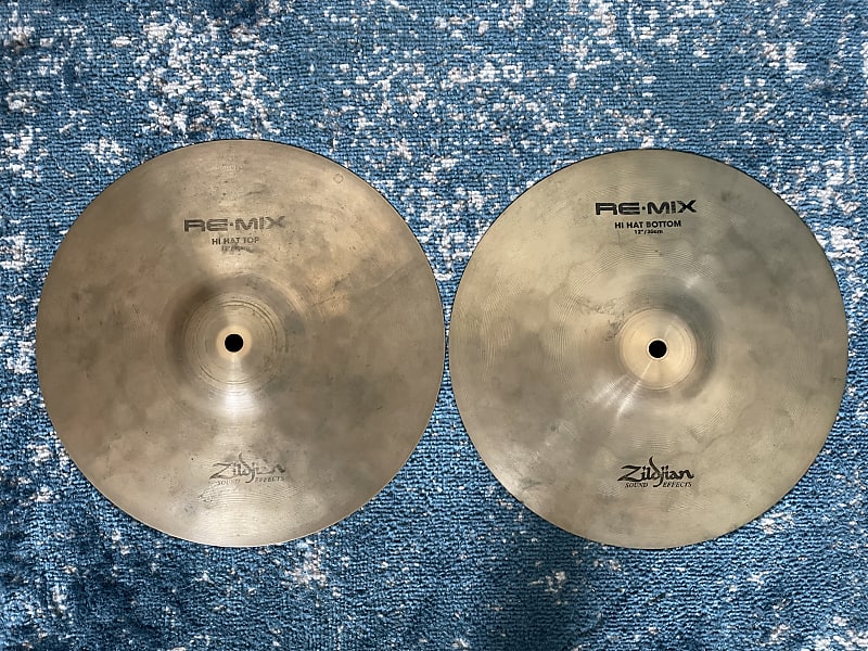 Rare 12” Zildjian Remix Hihats