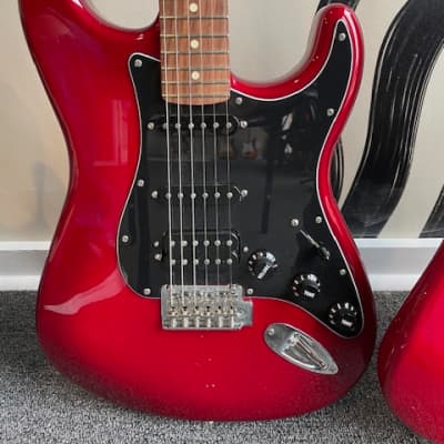 Fender player stratocaster hss pau ferro fingerboard store limited edition electric guitar candy red burst