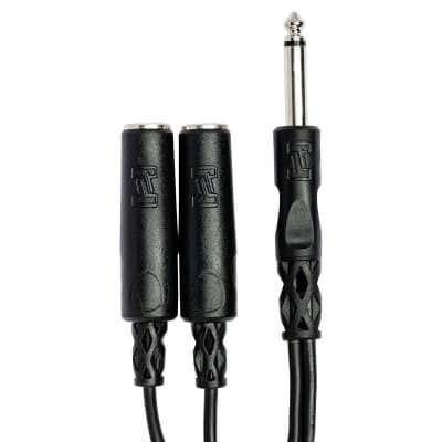 HOSA YPP-111 Y Cable 1/4 in TS to Dual 1/4 in TSF image 4
