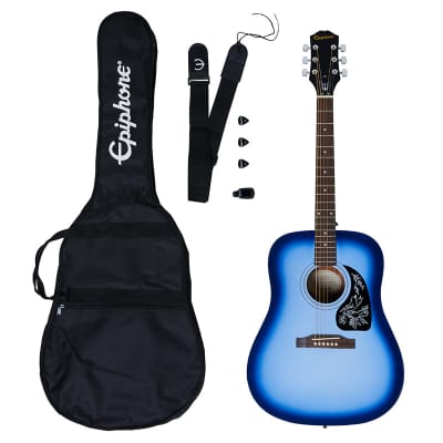 Epiphone Starling Acoustic Player Pack, Starlight Blue (Inc Gig