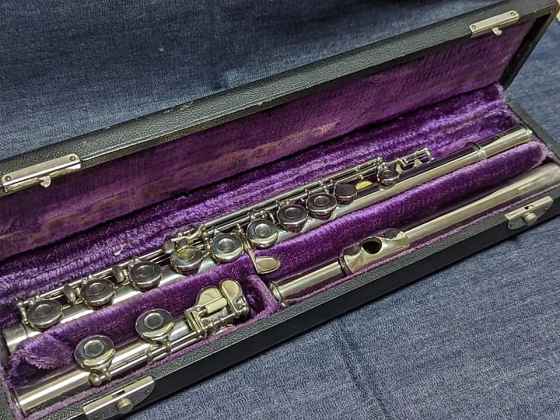 “MURAMATSU" engraved Muramatsu flute No.73 Rare item - Solid Silver image 1