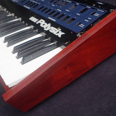 Custom Wooden Case Korg Polysix Analog Synthesizer Red Wood