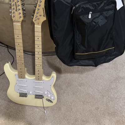 美品1950sTESCO Double Neck Steel Guitar c. 1950 Teisco Double Neck 6/8 Lap Steel / Hawaiian Steel