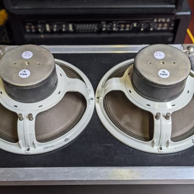 Matched Pair! Early 1970s Altec Lansing 16 ohm 417 Type 12" Guitar Speakers - Look And Sound Great! image 1