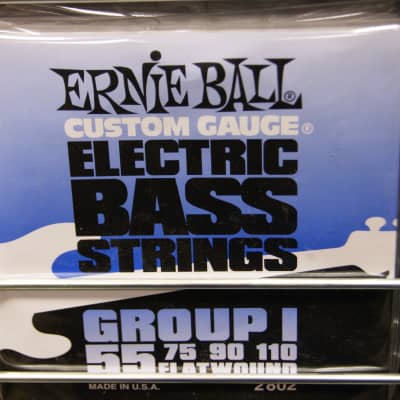 Ernie Ball 2802 flatwound electric bass guitar strings 55-110 image 2