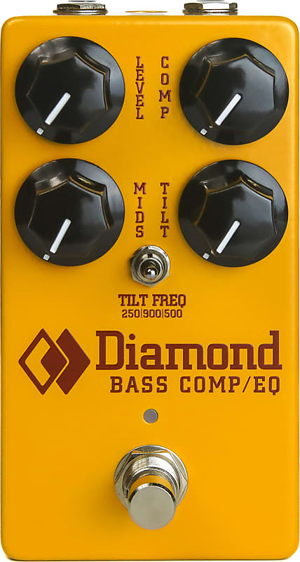 Diamond Bass Comp/EQ Optical Bass Compressor Effects Pedal