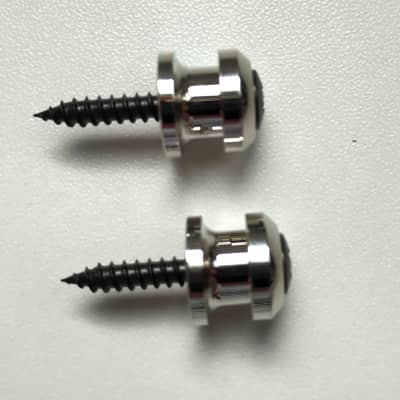 2 Boutons Attache courroie remplacement Nickel style Schaller image 2