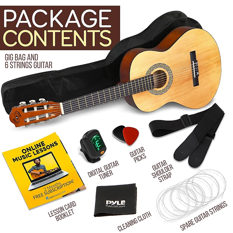 Beginner Acoustic Guitar Kit, 3/4 Junior Size All Wood Reverb