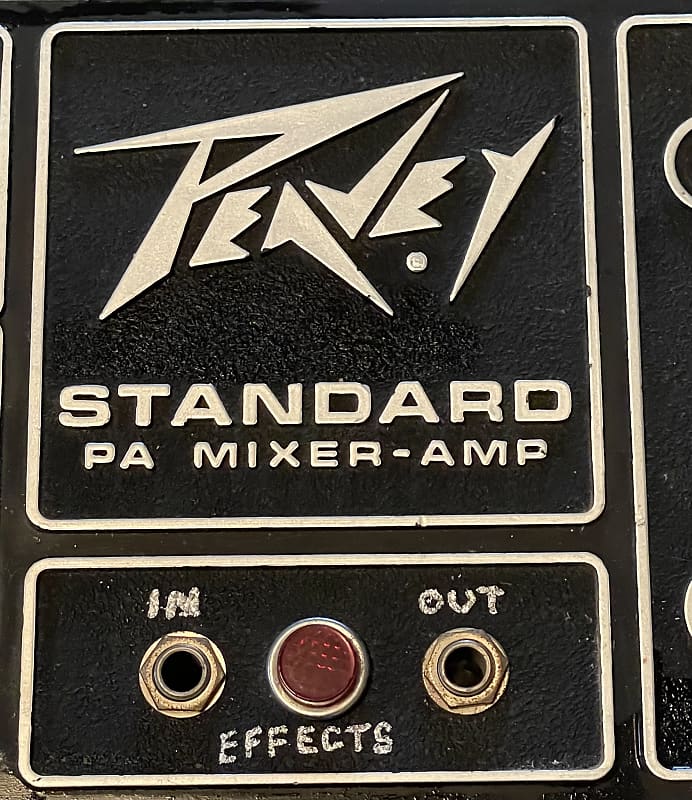 1974 Peavey Standard PA Mixer Amp Faceplate For Parts / Repair Switchcraft Jacks + CTS Pots Vintage Electronics image 1