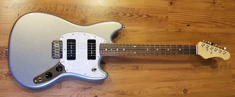 Fender Mustang 90 Silver | Reverb
