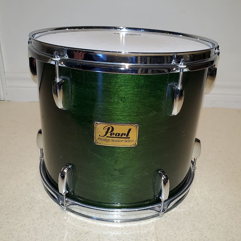 VTG PEARL Emerald Mist Tom Drum 13"x11" Maple Prestige Session - Gorgeous Clean image 1