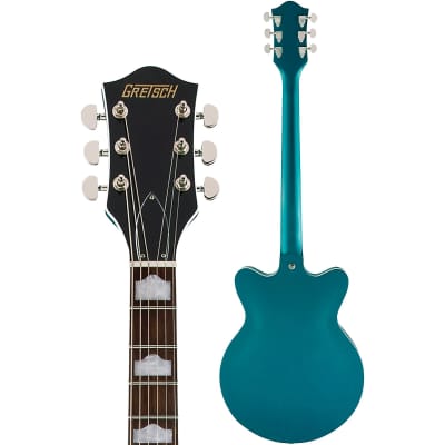 Gretsch G2657T Streamliner Center Block Jr. Double-Cut with Bigsby Electric Guitar Ocean Turquoise image 6