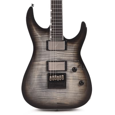 ESP LTD MH-1000 EverTune Charcoal Burst w/ Flamed Maple Top for sale